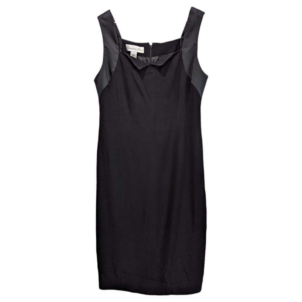 VINTAGE Christian Dior Black Mixed Dress 14